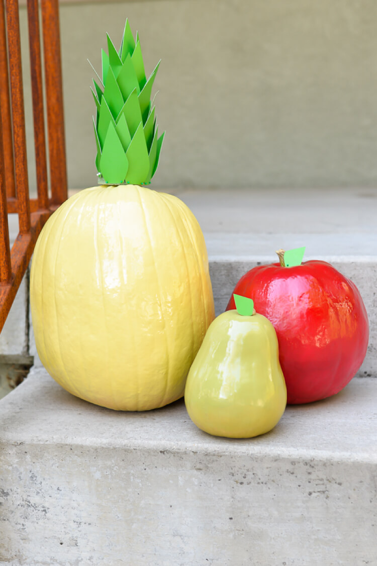 Fun Fruit Pumpkins Hey, Let's Make Stuff