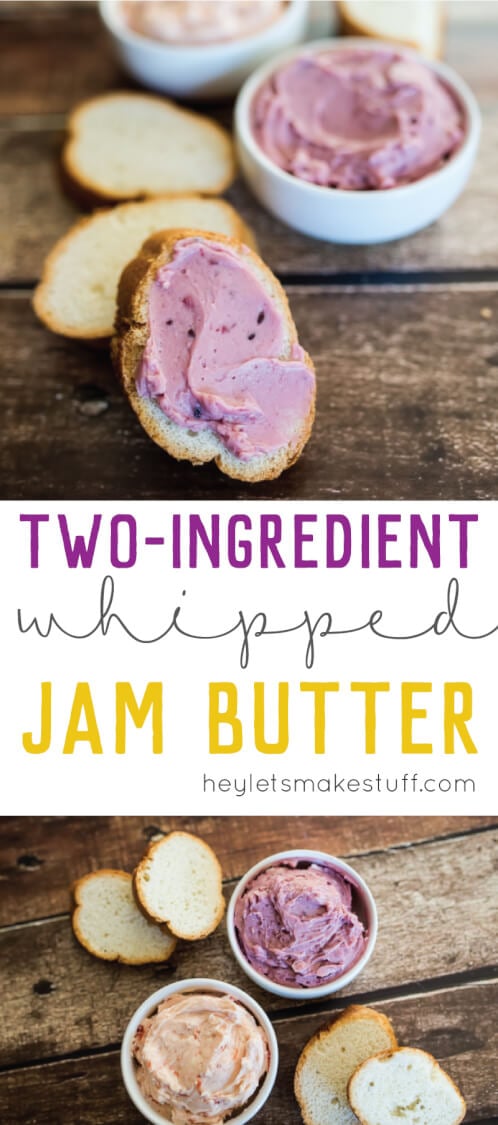 This light and creamy whipped jam butter is perfect for brunch -- and it won't destroy your rolls when you try to spread it on!