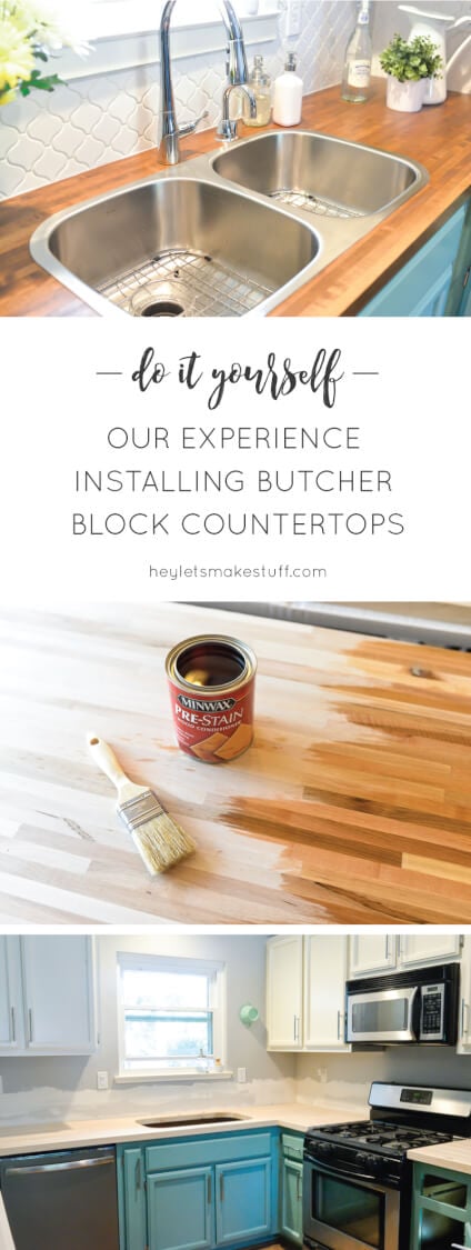 Our Experience Installing Butcher Block Countertops - Hey, Let's Make Stuff