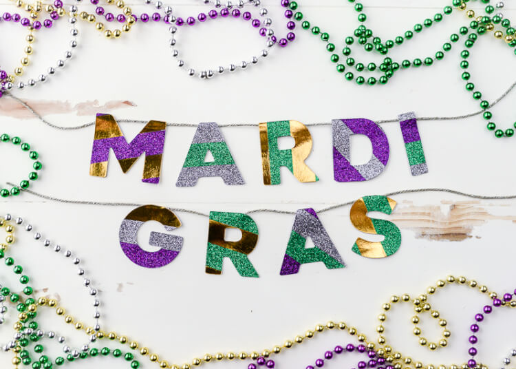 mardi gras washi tape