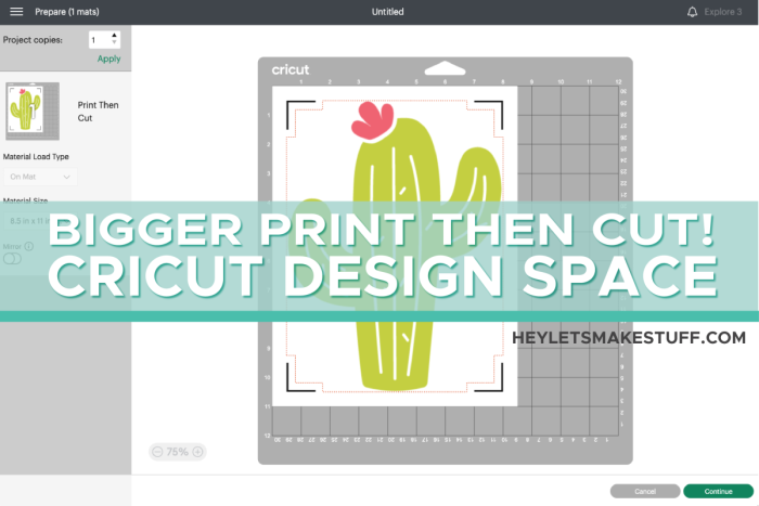 New Larger Cricut Print Then Cut Size And How To Use It Hey Let S