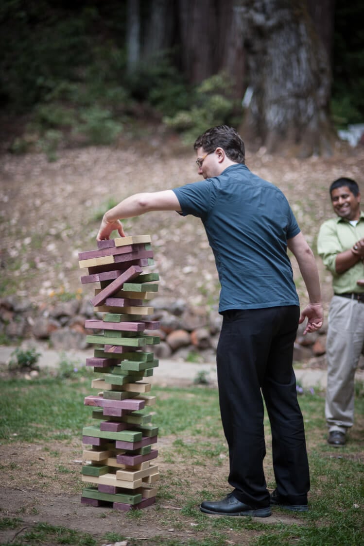 A person playing Giant Junga
