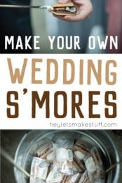 Wedding s'mores for your guests are a delicious and creative way to share a sweet treat at a wedding instead of cake!