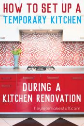 Set up a temporary kitchen and you'll find it much easier to survive a kitchen renovation. Here are tips and tricks for setting up a temporary kitchen in another room in your house.