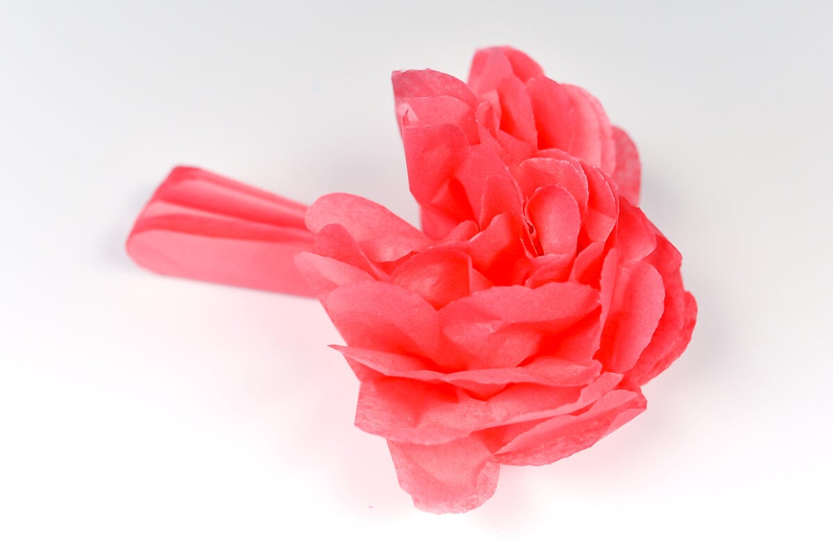 DIY Tissue Flower, Paper Flower, Tissue Paper Flower For Birthday