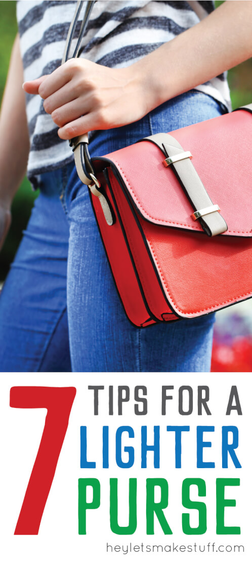 side view of woman holding red purse pin image