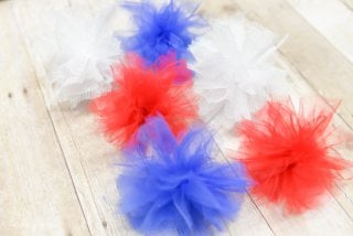 Patriotic Tulle Fireworks Tutorial by Let's Eat Grandpa