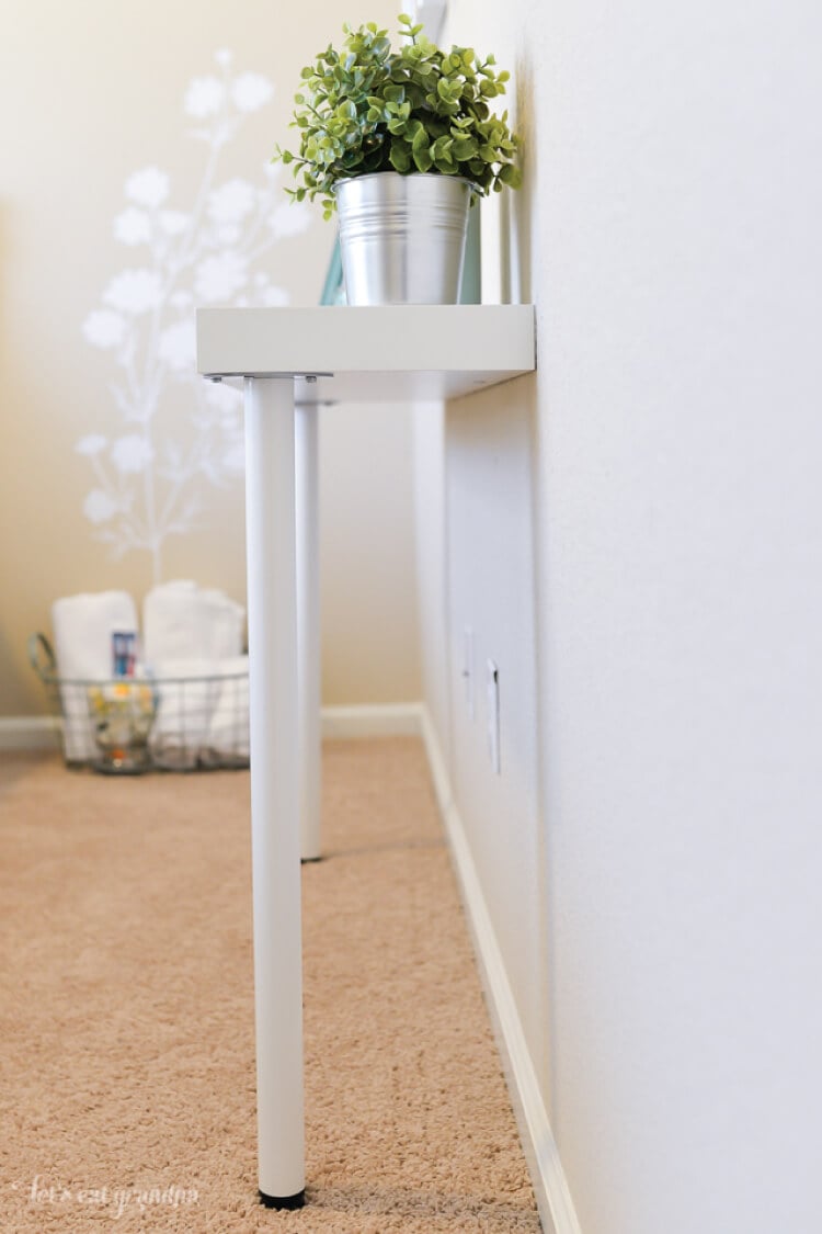 very narrow console table