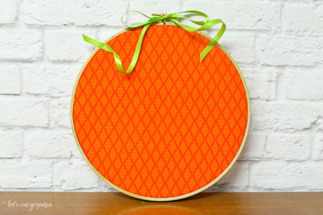 Large, Pitch Black, Painted Embroidery Hoops. Size 10 and 12 Inch  Embroidery Hoops. Halloween Crafts. Orange Embroidery Hoop 