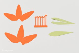 Detailed instructions on how to assemble the #Cricut 3D Flowers: Daffodil, Tiger Lily, Poppy, and Peony