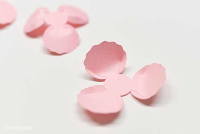 How to Assemble the Cricut Peony - Flower Flipped Over