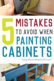 Avoid these mistakes when painting cabinets and you'll paint your cabinets right the first time!