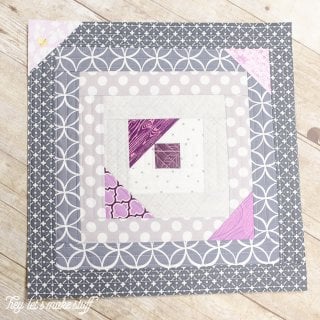 Scattered Geese Tutorial: Using the quilt-as-you-go (QAYG) method, it's easy to make this modified log cabin block.