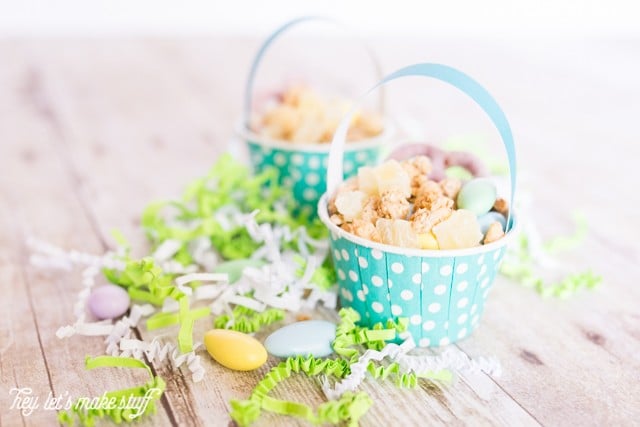 Mini Easter basket snack cups