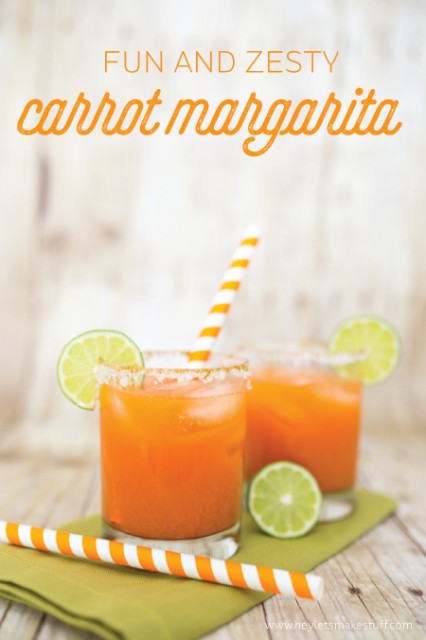 Take a plain jane margarita and spice it up! This zesty carrot margarita has a ton of personality and is perfect for Cinco de Mayo and other fun summer parties.