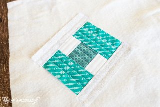 Using the quilt-as-you-go technique, you can make this Step It Up quilt block! Check out this blog for other quilting tutorials, too.