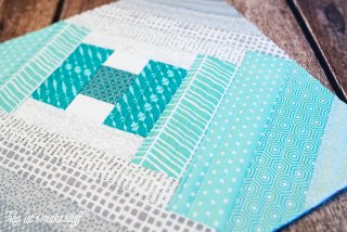 Using the quilt-as-you-go technique, you can make this Step It Up quilt block! Check out this blog for other quilting tutorials, too.