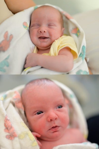 Pictures of two little babies