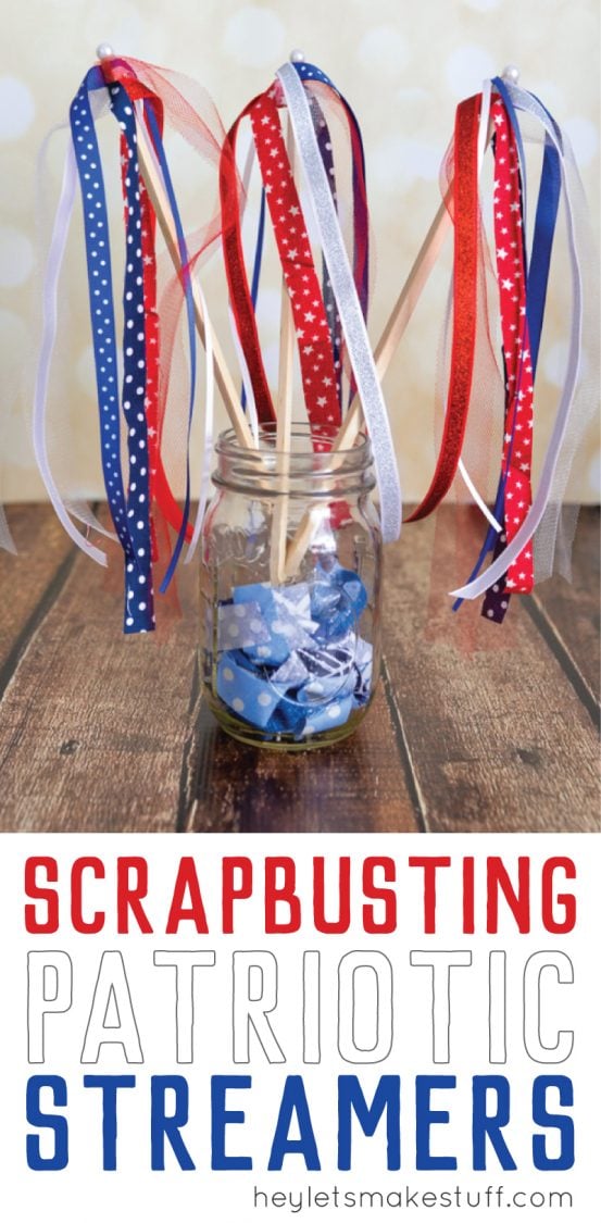 Scrapbusting Patriotic Streamers - Hey, Let's Make Stuff