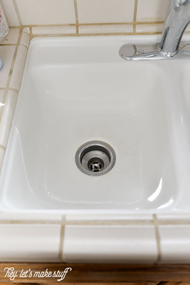 after picture of clean sink