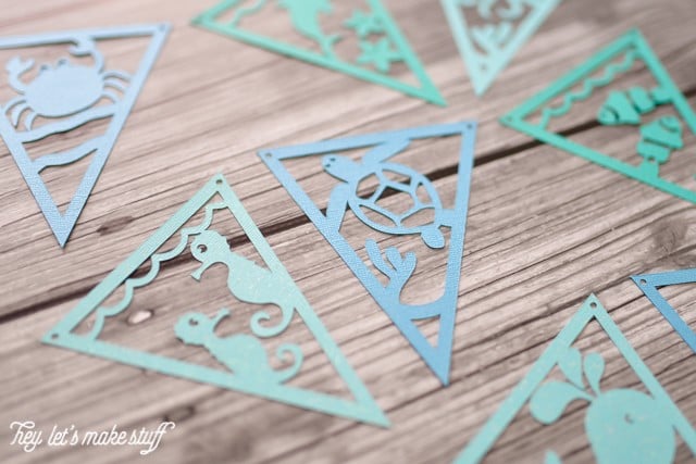 Easy Sewn Paper Pennants - Hey, Let's Make Stuff