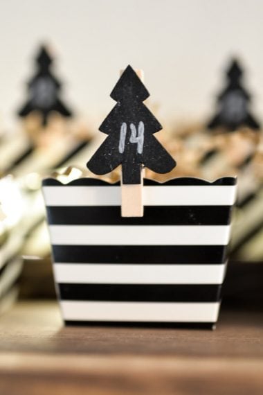Make this easy DIY Advent calendar out of stuff from the Dollar Spot at Target and leftover Halloween candy!
