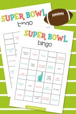 Super Bowl Bingo Printable Cards - Hey, Let's Make Stuff