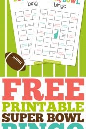 Free Printable Super Bowl Bingo Pin