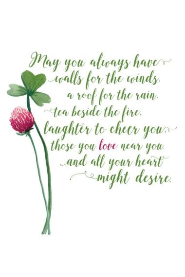 This Irish Blessing Printable is perfect for St. Patrick's Day or any other time of the year when you need a reminder of the blessings in your life.