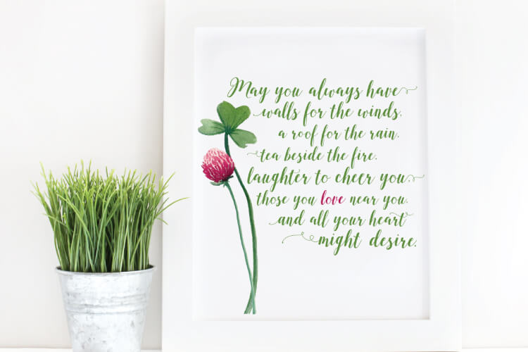 Irish Blessing Printable