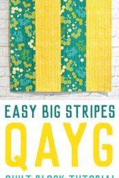 Want to learn Quilt-As-You-Go but don’t know where to start? This big stripes panel will help you learn the easy quilting technique.