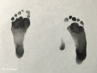 Image of a baby's footprints