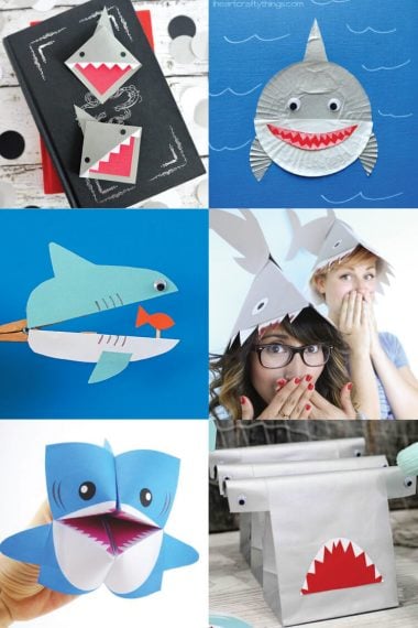 Love sharks? Can't get enough of Shark Week? Check out these fun paper crafts and party ideas!