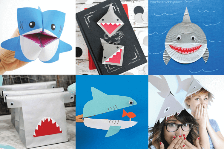Love sharks? Can't get enough of Shark Week? Check out these fun paper crafts and party ideas!