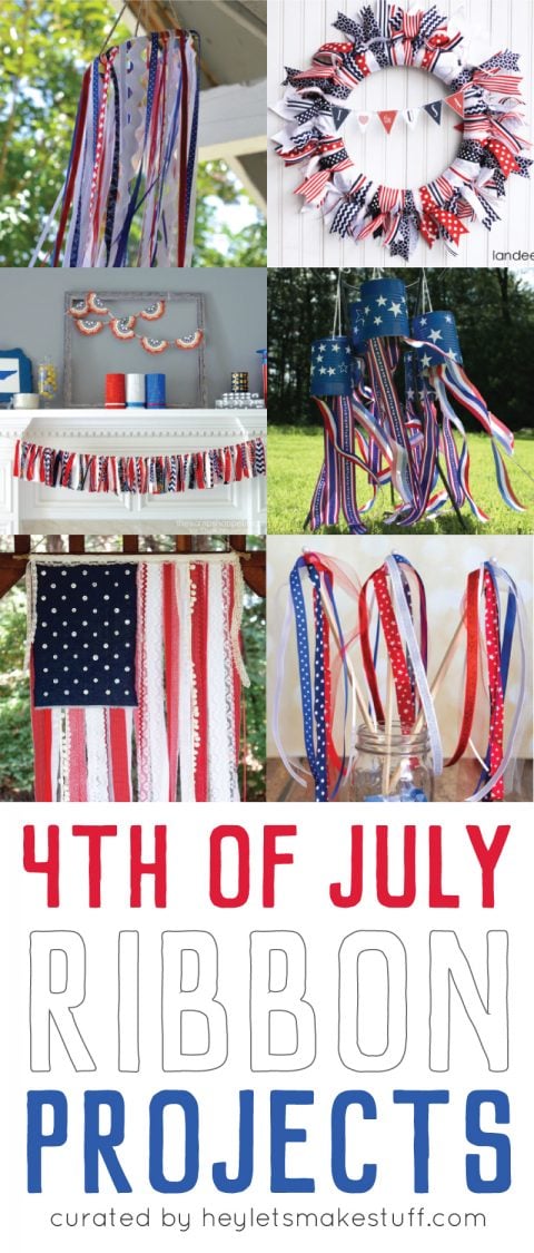 16 Easy 4th of July Ribbon Crafts - Hey, Let's Make Stuff