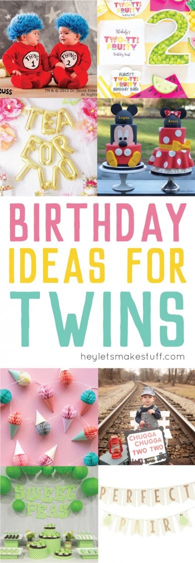 Birthday Ideas for Twins pin image