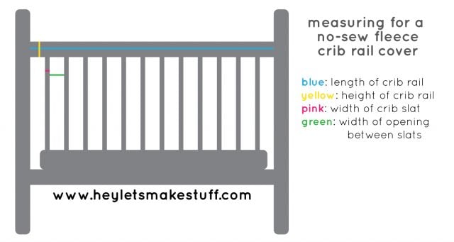 Easy No Sew Fleece Crib Rail Covers Hey Let S Make Stuff