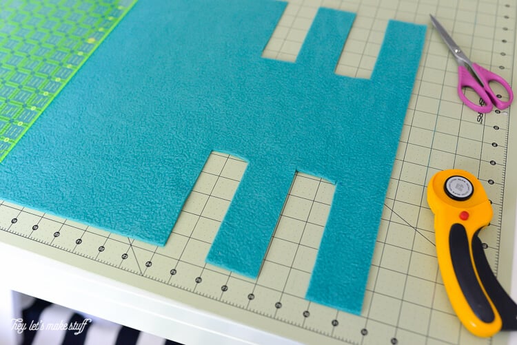 Easy No-Sew Fleece Crib Rail Covers - Hey, Let's Make Stuff