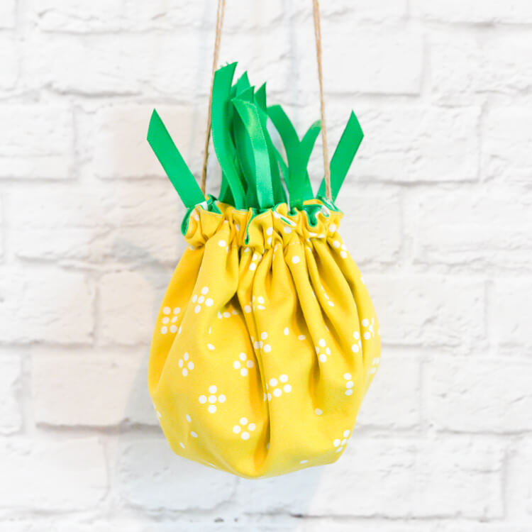 Tiny Cinched Pineapple Purse Hey Let s Make Stuff