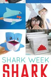 Love sharks? Can't get enough of Shark Week? Check out these fun paper shark crafts and party ideas!