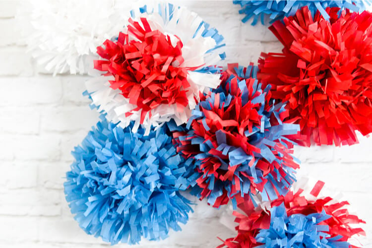 How to Make Tissue Paper Pom Poms - Celebrate & Decorate