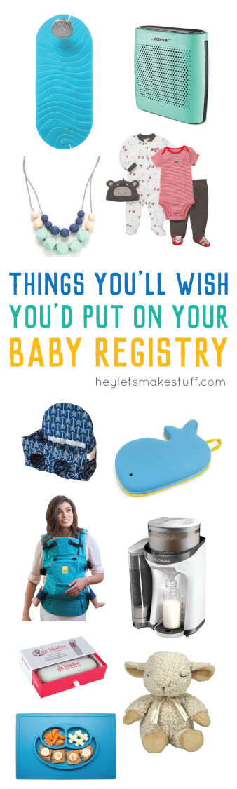 items to put on baby registry
