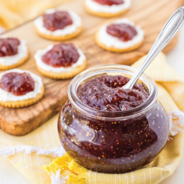 Replacing some of the sugar with a little honey turns this easy fig jam into something seriously special! Replacing some of the sugar with a little honey turns this easy fig jam into something seriously special!