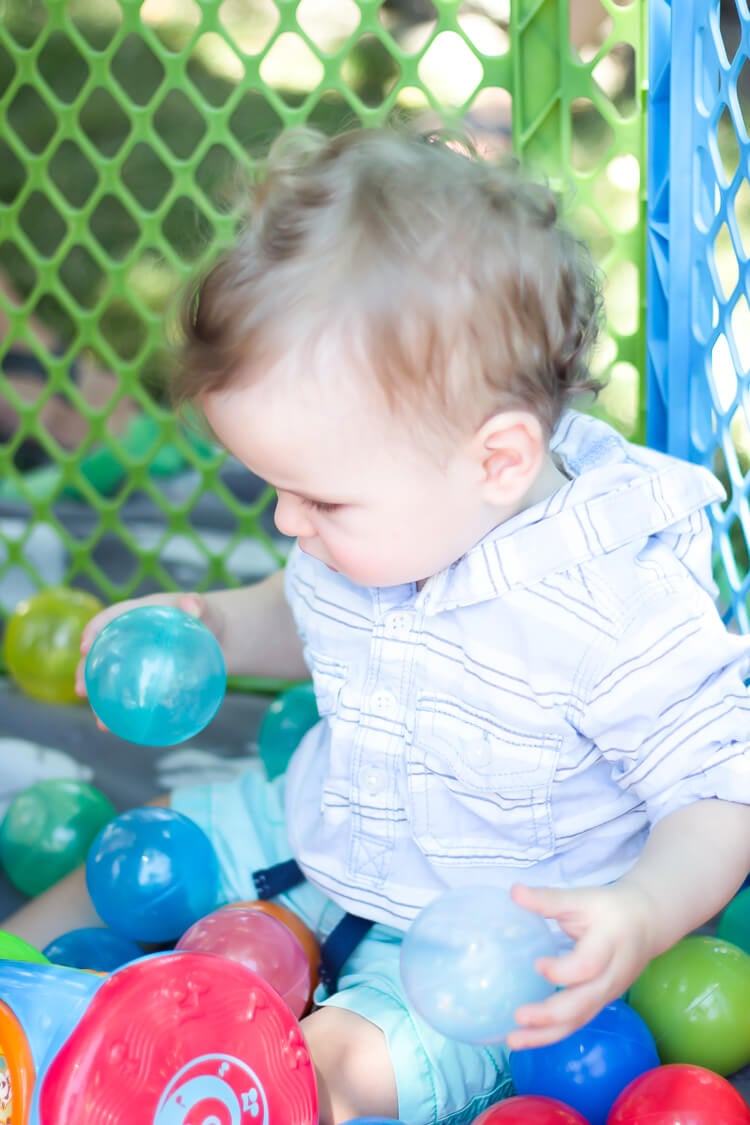 Robot Birthday Party - ball pit