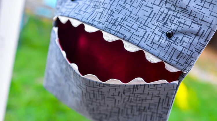 easy-sew shark clothespin holder