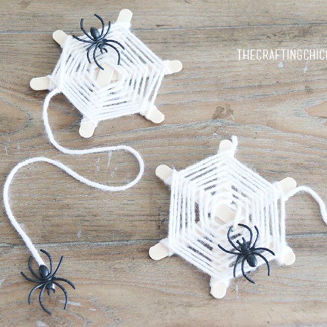 Spooky Spider Web Crafts and DIYs - Hey, Let's Make Stuff