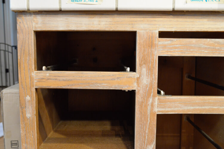 prepping cabinets for paint