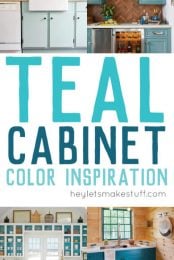 Take a look at these gorgeous teal kitchens. Painting your cabinets a fun shade of teal might feel like a big risk — but with big risk comes big reward!