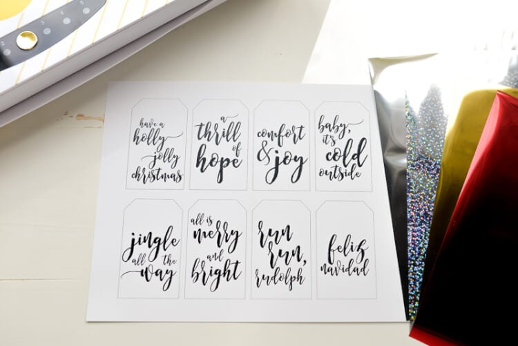 An image of gift tag sayings