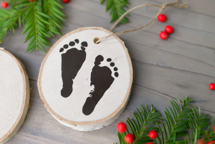 footprint ornament